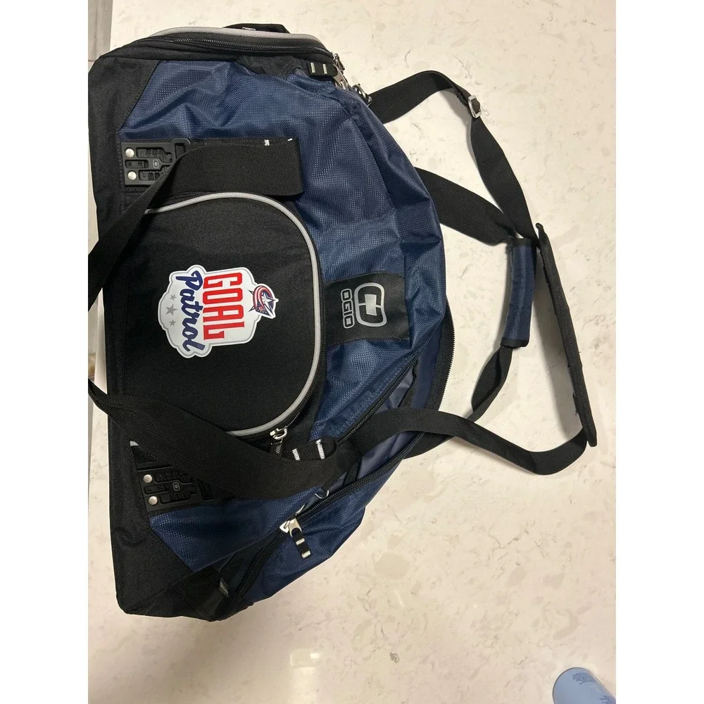 OGIO Big Dome Duffel Columbus Blue‎ Jackets Navy Blue Black GoalPatrol Gym Bag